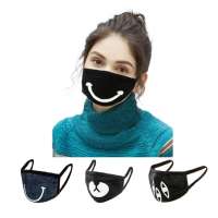 gauze mask black fabric anime adult  mouth-muffle full mouth mask for dust