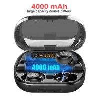 V11 TWS BT 5.0 Earphone Touch Control Wireless Earbuds IPX7 Waterproof 9D Stereo 4000mAh Charging case